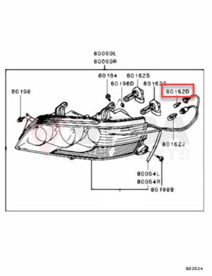Headlight Halogen Globe 12V-5W To Suit Mitsubishi Lancer Evolution 5 / 6 7 8 9 Ms820090 Electrical