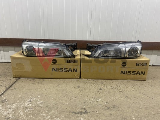 Headlight Housing Set (Rhs & Lhs) To Suit Nissan Silvia S14 Series 2 **discontinued Stock**