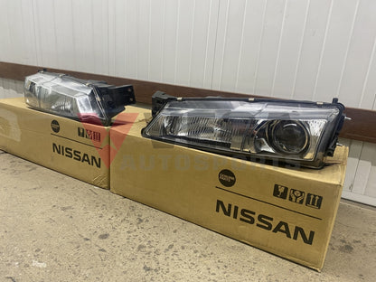 Headlight Housing Set (Rhs & Lhs) To Suit Nissan Silvia S14 Series 2 **discontinued Stock**