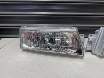 Headlight Set (Aftermarket) RHS & LHS to suit Mitsubishi Lancer Evolution 5 / 6 / 6.5 CP9A - Electrical