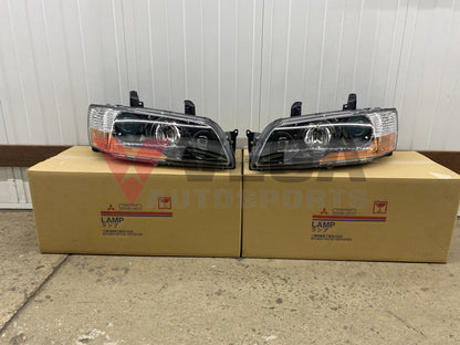 Headlight Set Rhs & Lhs To Suit Mitsubishi Lancer Evolution 9 Non-Hid Electrical