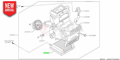Heater Core Assembly to suit Nissan Datsun Sunny Truck B110 / B120 Ute 27013-H1001 - Cooling