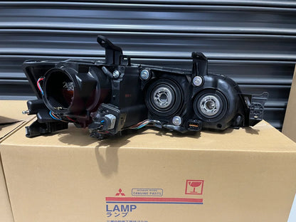 Hid Headlight Housing Set Rhs & Lhs To Suit Mitsubishi Lancer Evolution 9 Mr 8301B723 / 8301B724