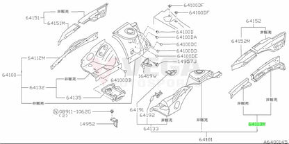 Hood Ledge (Inner) Upper Lhs To Suit Nissan Silvia S15 64111-70F00 Body Panels