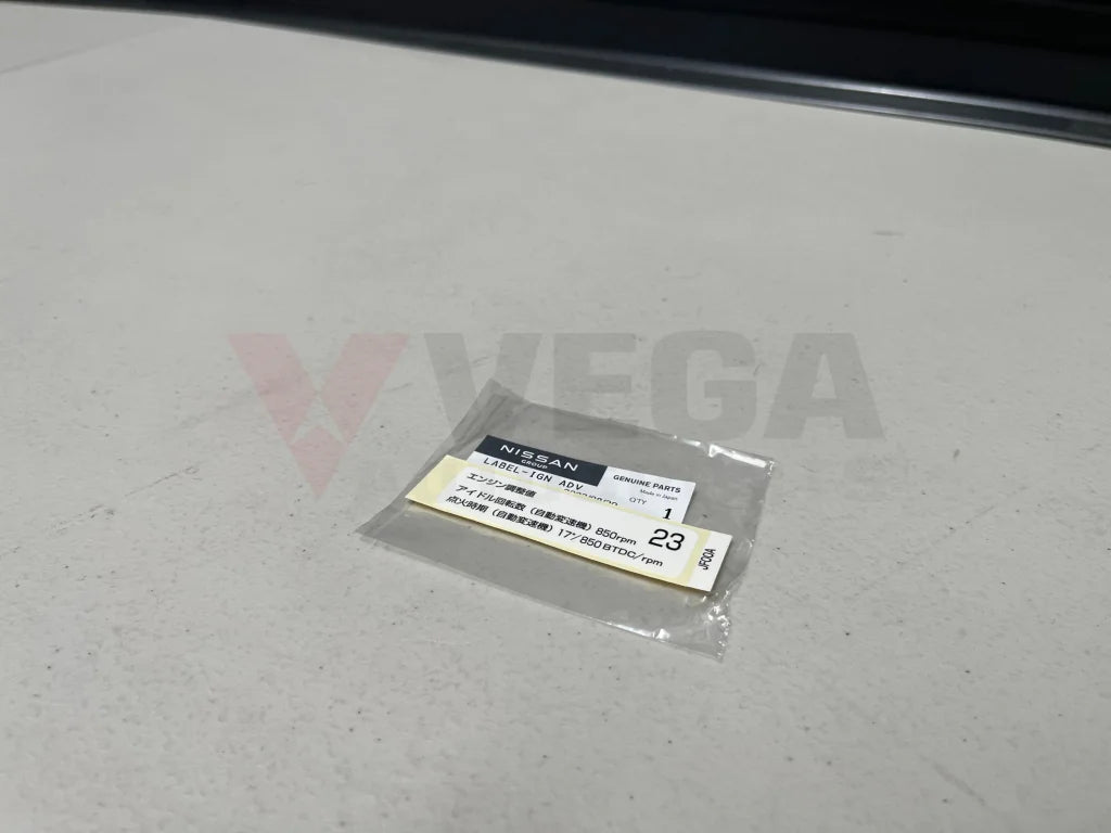 Ignition Advance Label Decal To Suit Nissan Skyline R35 Gtr 22195-Jf00A Emblems Badges And Decals