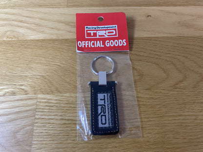 Genuine Trd Carbon & Leather Key Ring Toyota