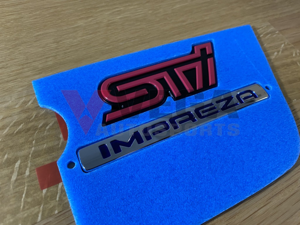 'Impreza STi' Rear Trunk Emblem Badge to suit Subaru Impreza WRX STI 06-07 - Vega Autosports