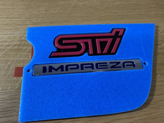 'Impreza STi' Rear Trunk Emblem Badge to suit Subaru Impreza WRX STI 06-07 - Vega Autosports