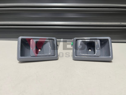 Inner Door Handle Set (Rhs / Lhs) Grey To Suit Landcruiser 78 79 70 Series 69205-10040-B7