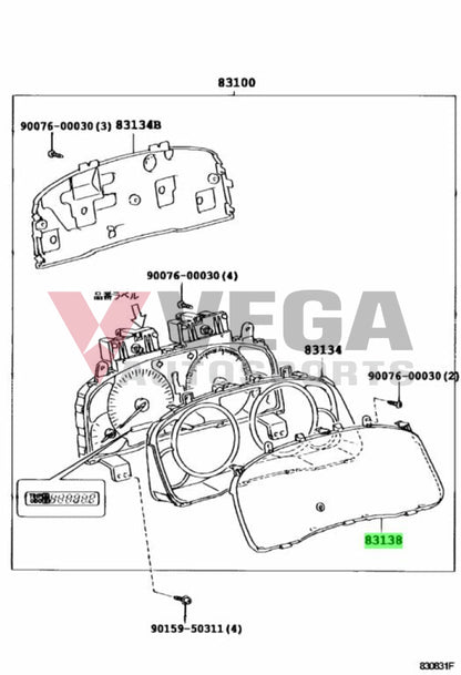 Instrument Cluster Lens To Suit Toyota Lexus Landcruiser Prado Kdj120 02-09 / Gx470 03-09