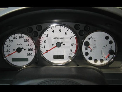 Instrument Cluster Panel (Black, Plated Rings) to suit Nissan Silvia S15 - Vega Autosports
