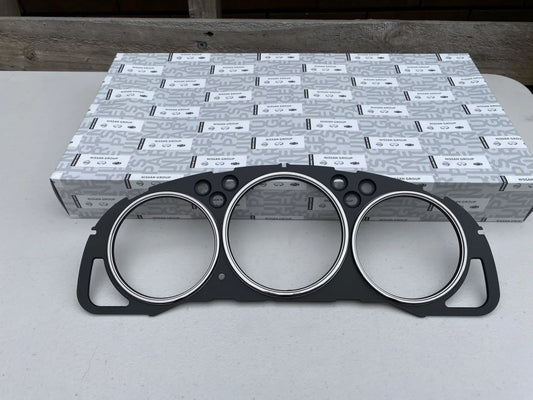 Instrument Cluster Panel (Black, Plated Rings) to suit Nissan Silvia S15 - Vega Autosports
