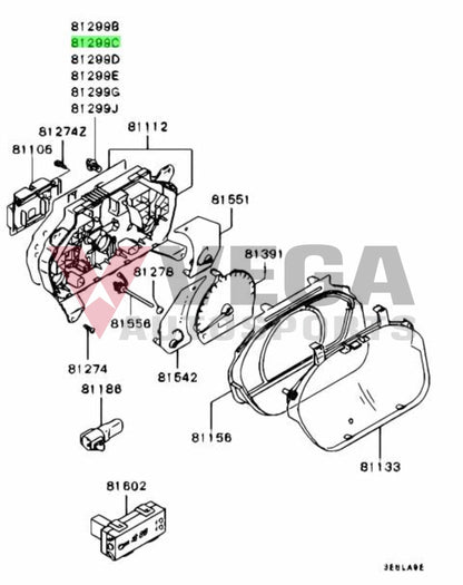 Instrument Panel Light Bulb To Suit Mitsubishi Lancer Evolution 9 Ct9A Mr444537 Electrical