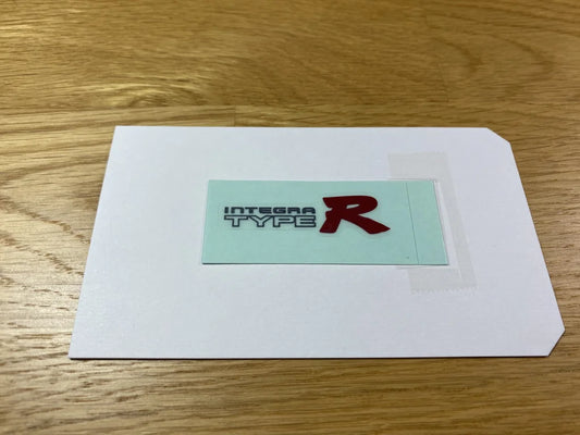 'Integra Type R' Strut Tower Bar Decal to suit Honda Integra DC2 Type R 94-01 - Vega Autosports