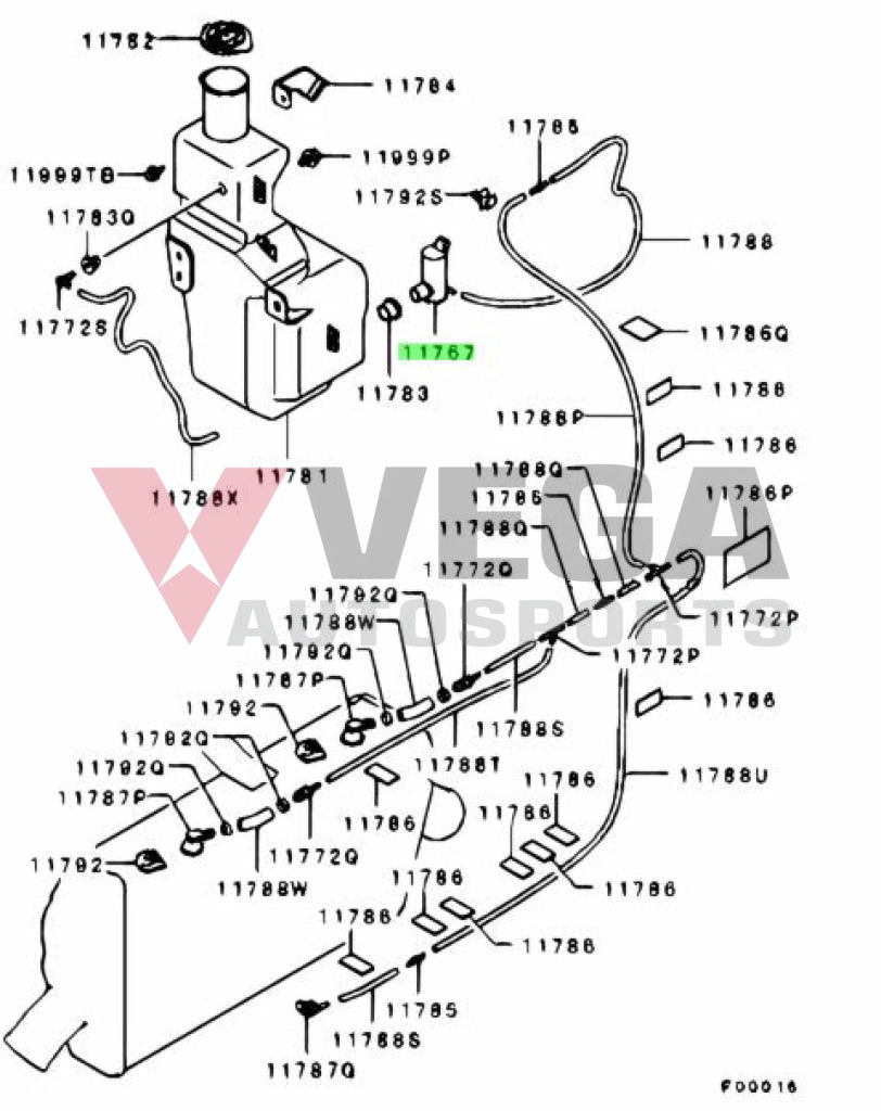 Intercooler Water Spray Motor To Suit Mitsubishi Lancer Evolution 6-9 060210-4060 Mr482614