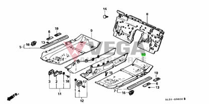 Interior Floor Carpet (Red) Lhs To Suit Honda Nsx Na1 Na2 1993-1997