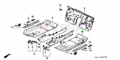 Interior Floor Carpet (Red) Lhs To Suit Honda Nsx Na1 Na2 1993-1997