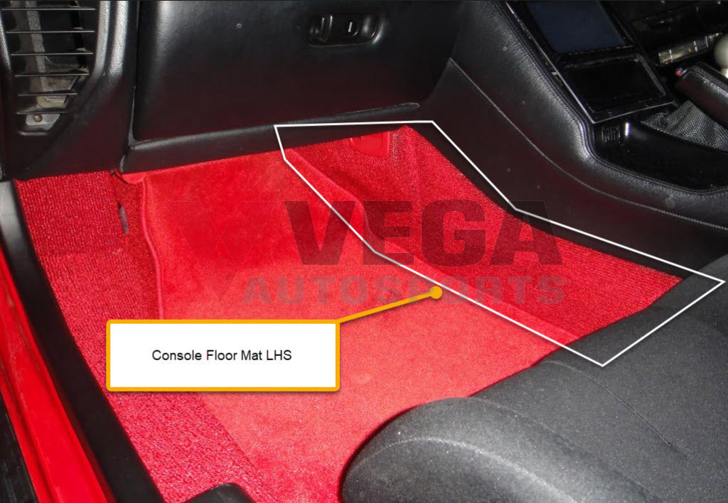 Interior Floor Console Carpet (Red) Rhs To Suit Honda Nsx Na1 Na2 1993-1997