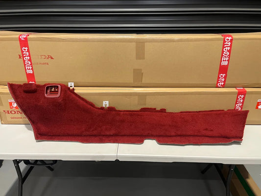 Interior Floor Console Carpet (Red) Rhs To Suit Honda Nsx Na1 Na2 1993-1997