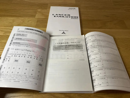 Jdm Owner Manual And Service To Suit Mitsubishi Lancer Evolution 7 Ct9A Emblems Badges Decals