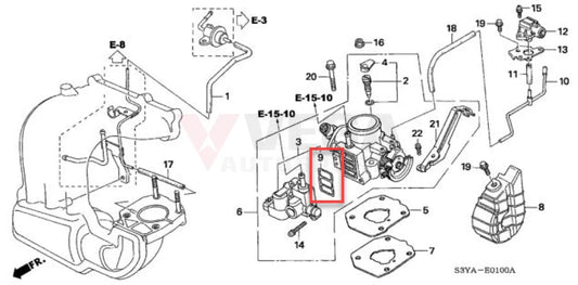 K20 Idle Air Control Valve Gasket to suit Honda Integra DC5, Civic EP3 16456-P8A-A01 - Vega Autosports