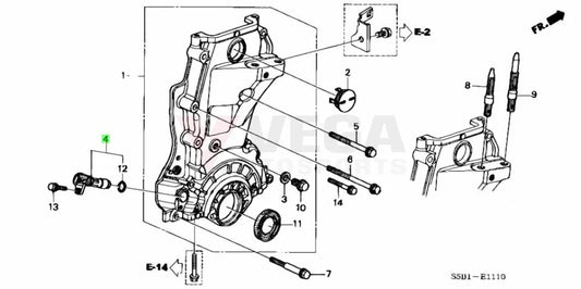 K20A Crank Angle Sensor To Suit Honda Integra Dc5 Civic Fd2 / Ep3 37500Pnb003 Electrical