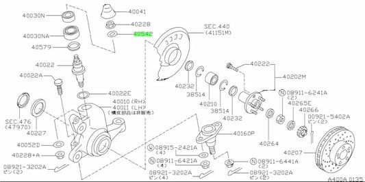 King Pin Lock Washer To Suit Nissan 300Zx Z32 Skyline R32 Gt-R / Gts-4 R33 R34 25Gt-4 & Stagea