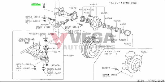 Knuckle Arm Bolt To Suit Datsun 1200 Ute 40055-H1000 Nuts / Bolts Screws