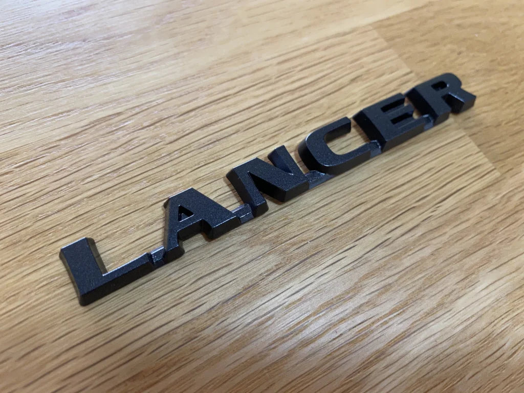 "Lancer" Black Rear Decal to suit Mitsubishi Evolution 8 MR CT9A - Vega Autosports