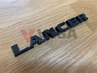 "Lancer" Black Rear Decal to suit Mitsubishi Evolution 8 MR CT9A - Vega Autosports