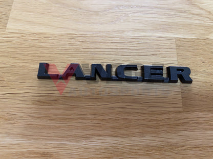 "Lancer" Black Rear Decal to suit Mitsubishi Evolution 8 MR CT9A - Vega Autosports