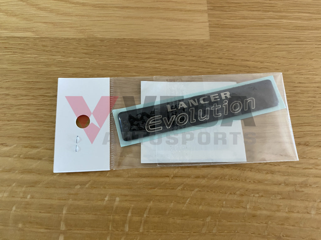 "Lancer Evolution" Console Emblem to suit Mitsubishi Lancer Evolution 7 / 8 / 9 CT9A - Vega Autosports