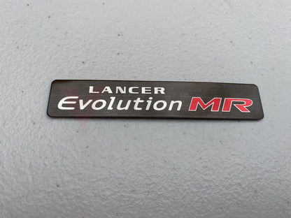 "Lancer Evolution MR" Center Console Emblem to Suit Mitsubishi Lancer Evolution 8 / 9 CT9A - Vega Autosports