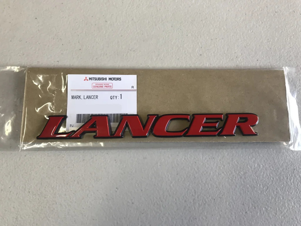 "Lancer" Red Badge to suit Mitsubishi Evolution Lancer Evolution 6 / 6.5 TME CP9A - Vega Autosports
