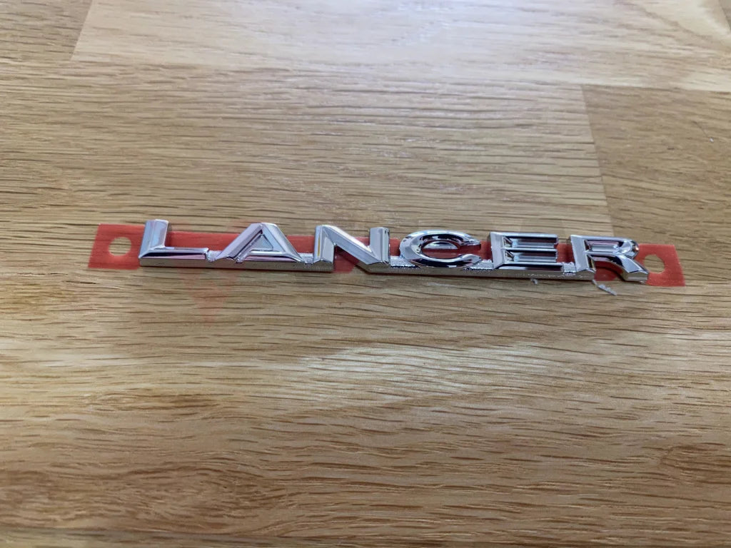 "Lancer" Silver Rear Decal to suit Mitsubishi Lancer Evolution 10 CZ4A - Vega Autosports