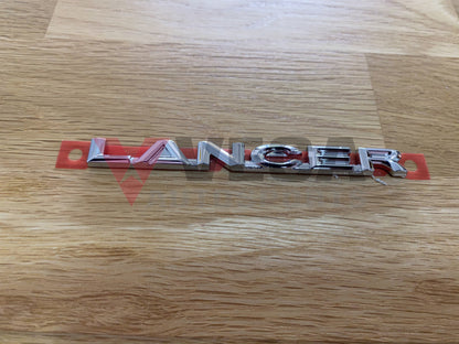 "Lancer" Silver Rear Decal to suit Mitsubishi Lancer Evolution 10 CZ4A - Vega Autosports
