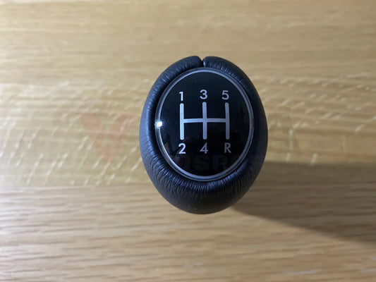 Leather Shift Knob 5 MT to suit Subaru Impreza WRX STi 2008-2020 VA VAB GR GV - Vega Autosports