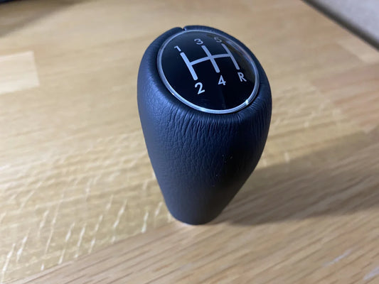Leather Shift Knob 5 MT to suit Subaru Impreza WRX STi 2008-2020 VA VAB GR GV - Vega Autosports