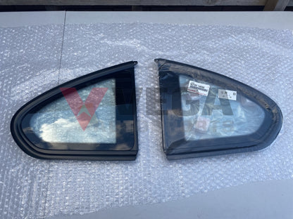 Left & Right Side Quarter Window Glass Set to suit Toyota Supra Mk4 1993-1998 - Vega Autosports