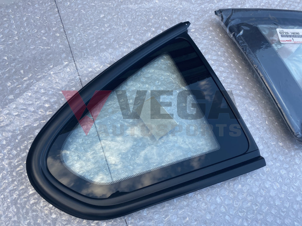 Left & Right Side Quarter Window Glass Set to suit Toyota Supra Mk4 1993-1998 - Vega Autosports