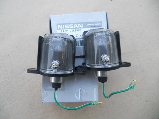 Licence Plate Lamp Assemblies (Pair) to suit Datsun Sunny 1200 B110 / B120 1200 26511-H1800 - Electrical
