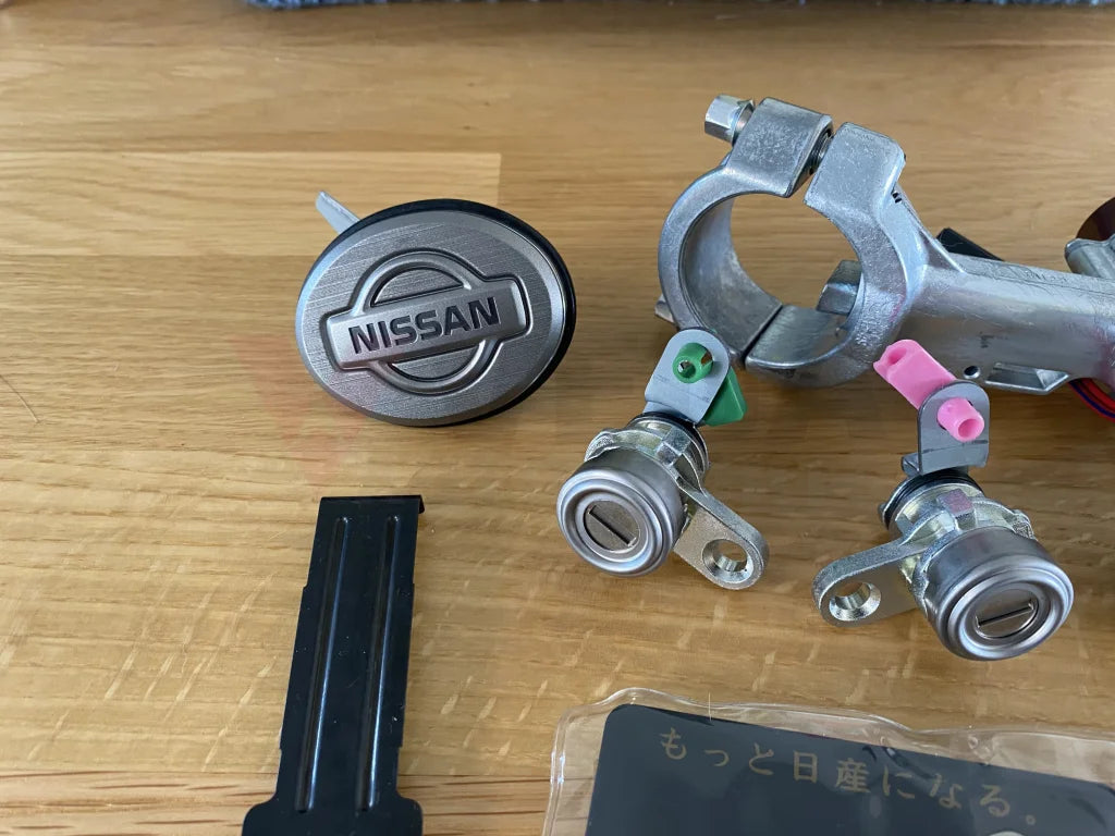 Lock set (with Key Card) to suit Nissan Skyline R33 GTR Series 2/3 - Vega Autosports