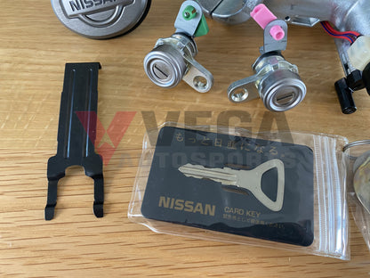 Lock set (with Key Card) to suit Nissan Skyline R33 GTR Series 2/3 - Vega Autosports