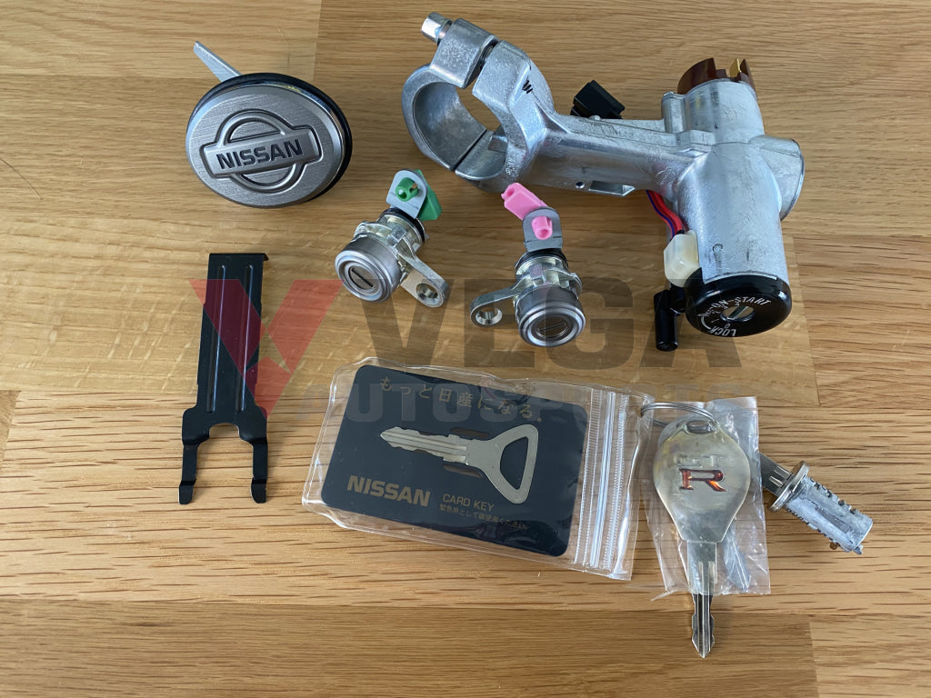 Lock set (with Key Card) to suit Nissan Skyline R33 GTR Series 2/3 - Vega Autosports