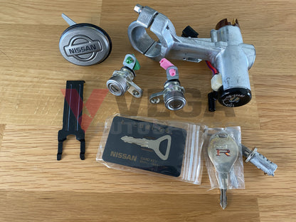 Lock set (with Key Card) to suit Nissan Skyline R33 GTR Series 2/3 - Vega Autosports