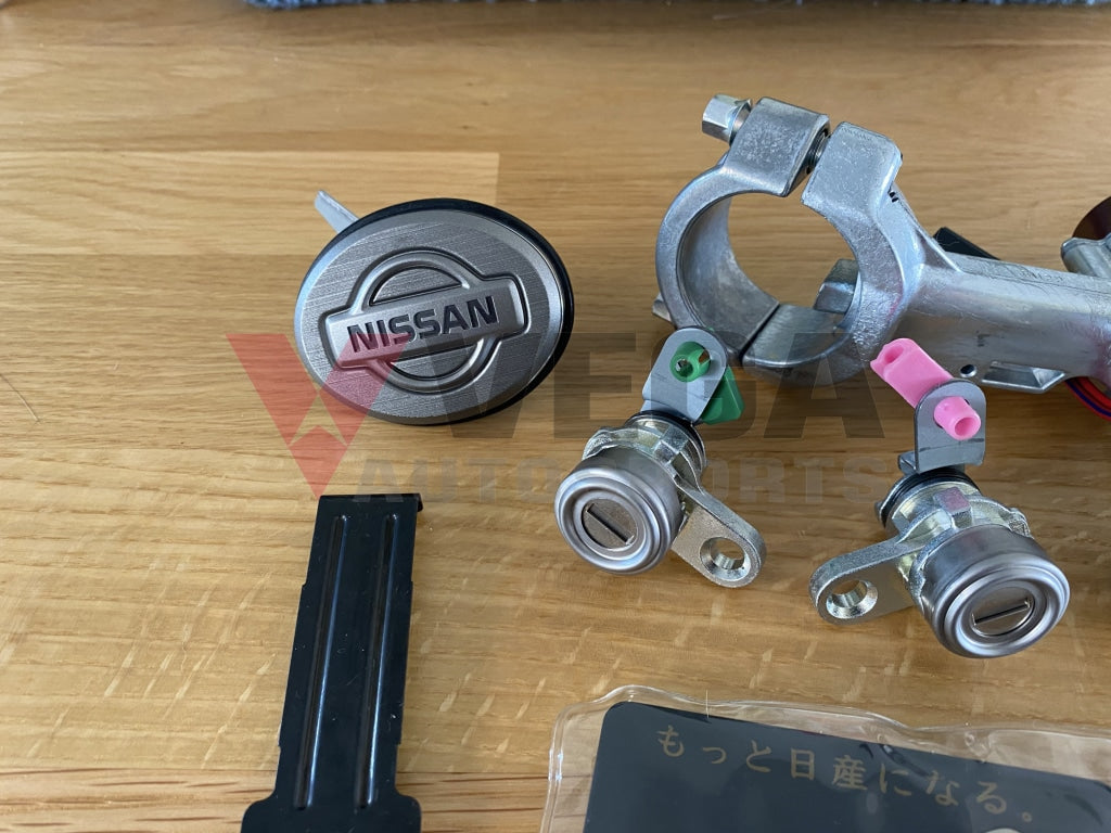 Lock set (with Key Card) to suit Nissan Skyline R33 GTR Series 2/3 - Vega Autosports