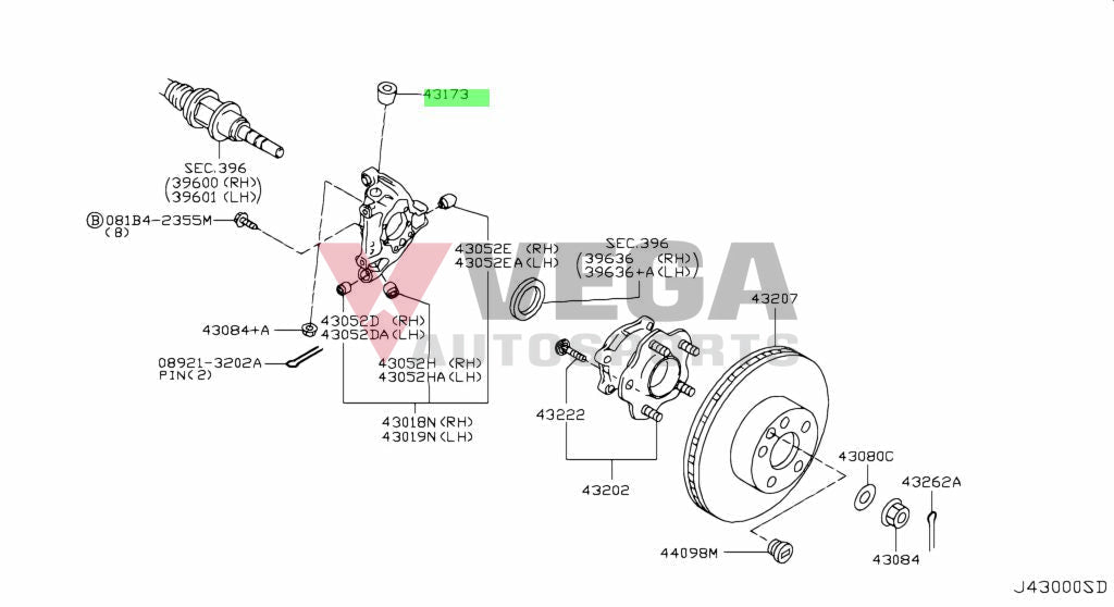 Lower Ball Joint Seat To Suit Nissan Skyline R32 / R33 R34 R35 Z32 Z33 Z34 40173-33P00 Suspension