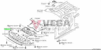 Lower Engine Cover To Suit Nissan R35 Gtr 2011-2016 75830-Kb51A Body Panels