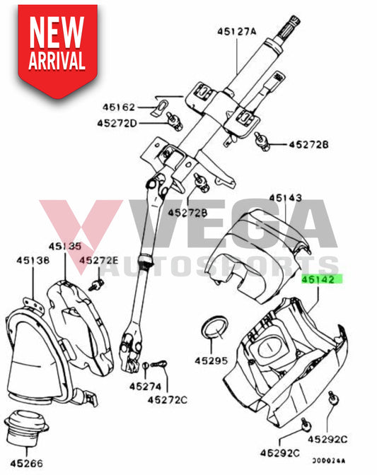 Lower Steering Column Cover To Suit Mitsubishi Lancer Evolution 7 / 8 9 Mr590394 Interior