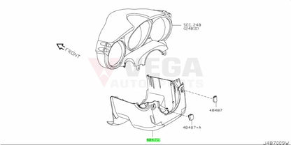 Lower Steering Column Cover To Suit Nissan 370Z 48470-1Eb0A Interior